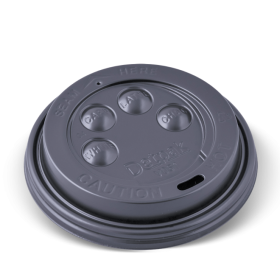 8 BLACK DETPAK CLICK-BACK LID (100PCS/PKT)