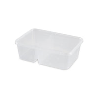 1000ml Rectangle 2 compartment (300 set)