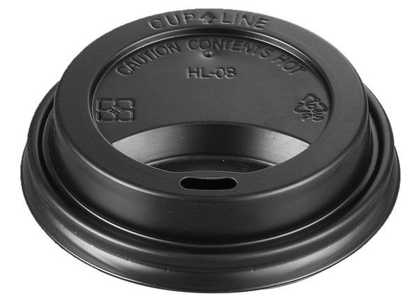 80MM PS BLACK LID - HOLE (1000pcs)