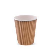 8OZ WRAP CUP-BROWN (1000PCS)