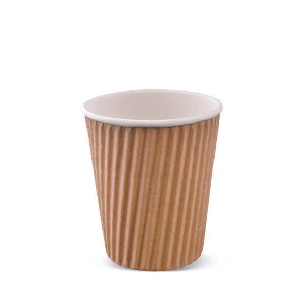 8OZ WRAP CUP-BROWN (1000PCS)