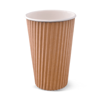 16OZ WRAP CUP-BROWN (500PCS)